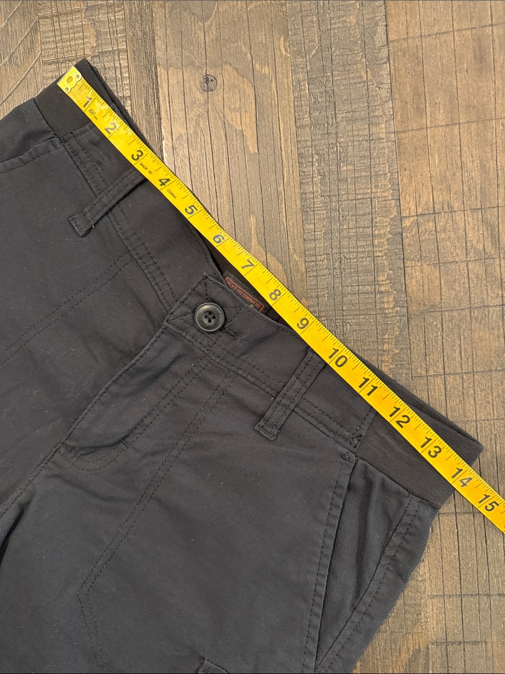 Lee Black Cargo Shorts Cotton Blend Pockets Belt Loops Casual Summer 4 - Picture 5 of 9
